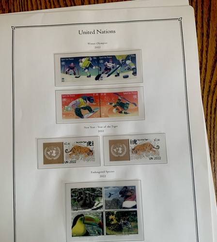 Pagine francobolli senza